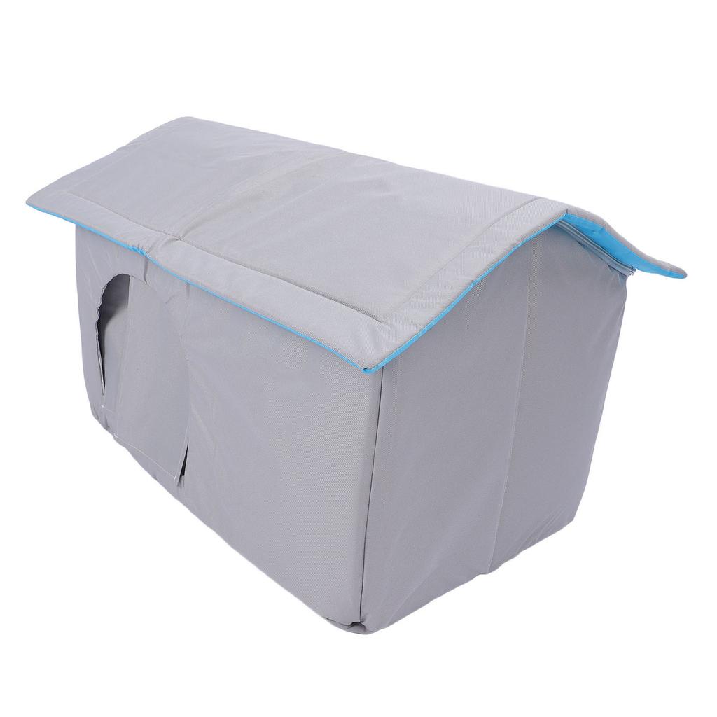 Cat Cooling House with 9Pcs Ice Pack Oxford Cloth Spacious Anti Slip Bottom Summer Pet Cat Dog Cooli
