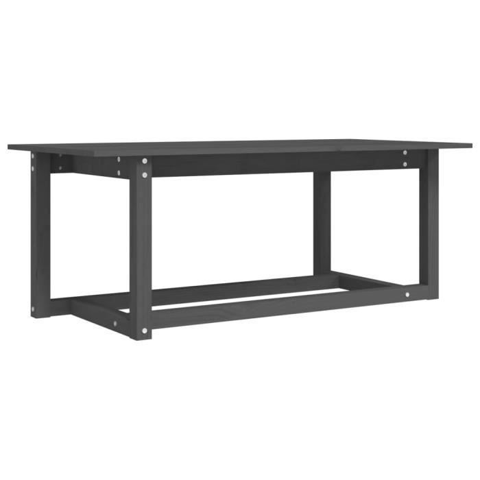 VidaXL Coffee Table Grey 110x55x45 Cm Solid Pine Wood 822169
