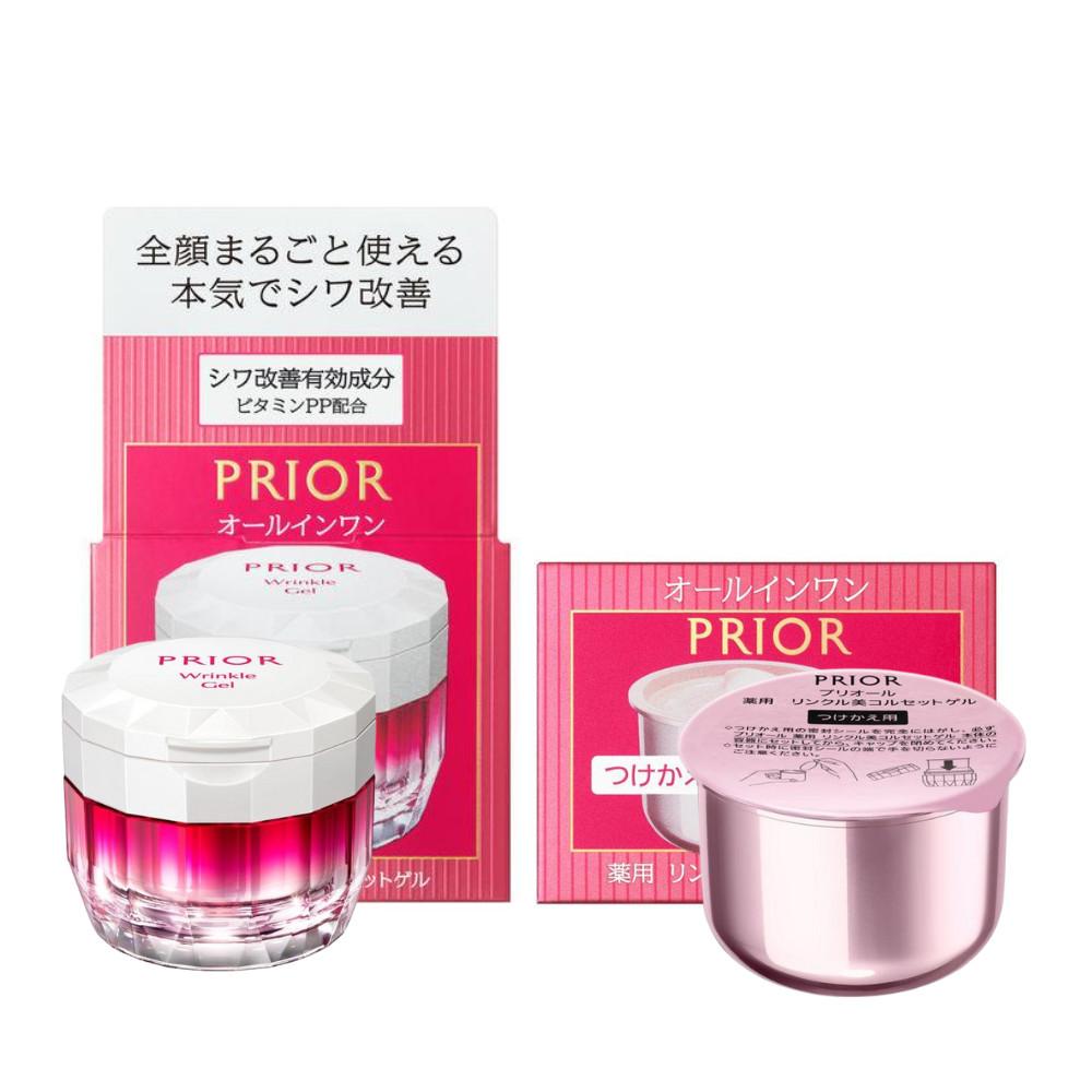 Shiseido Prior Medicated Wrinkle Beauty Corset Gel 90g  Refill 90g
