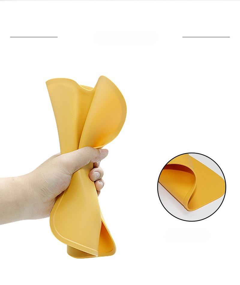 Silicone meal mat children's thick insulation and anti slip mat hotel home silicone cup mat Western style mat