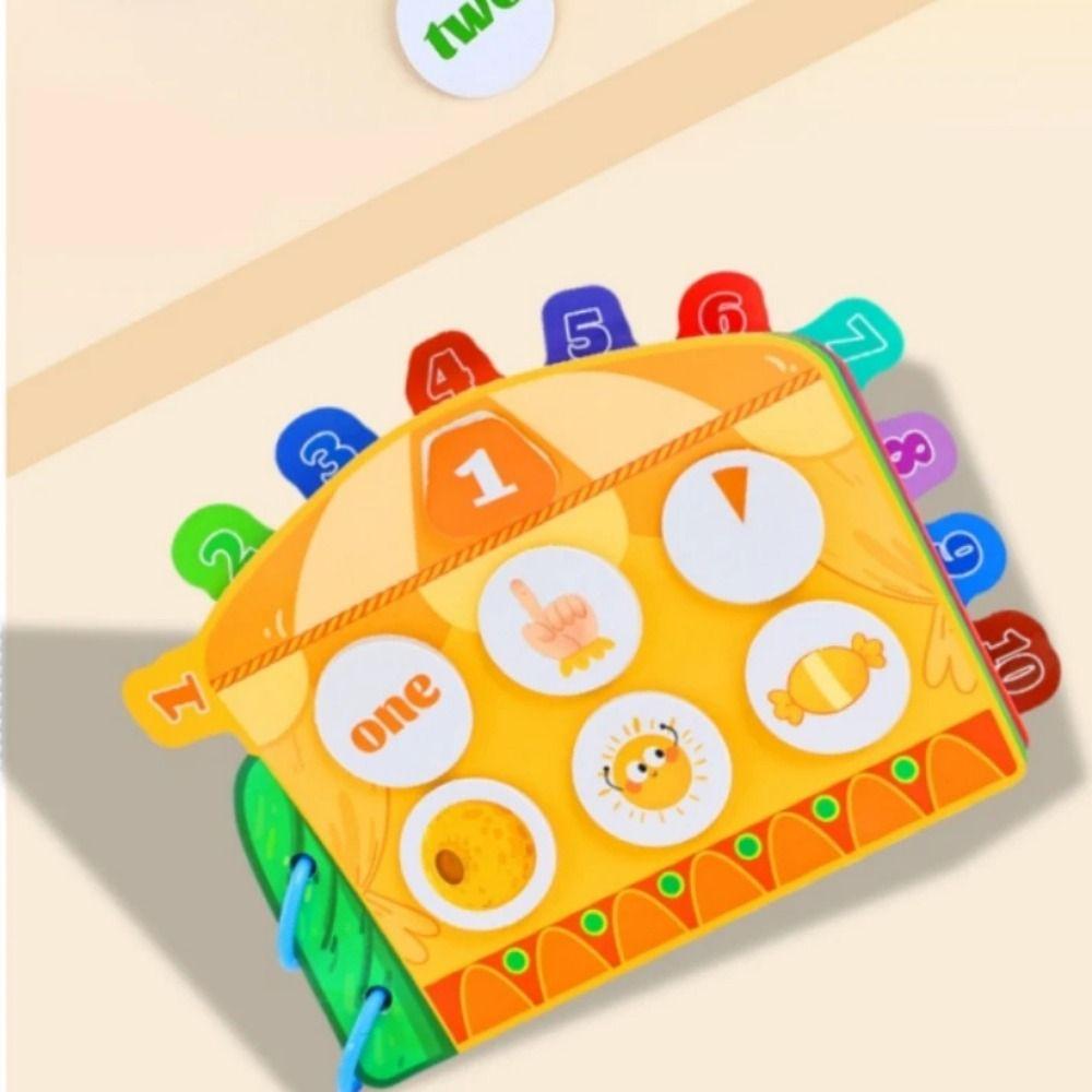 Repeated Pasting Digital Cognitive Quiet Book Interactive Learning DIY Kids Busy Book Toy  Children