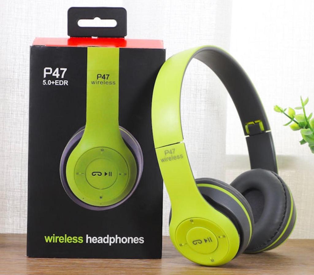 P47 Head-mounted Bluetooth Headset: Foldable, Heavy Bass, Wireless Sports Headphones