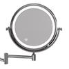 HANDON 8-inch Double Folding Magnifying Bathroom Mirror with LED Light