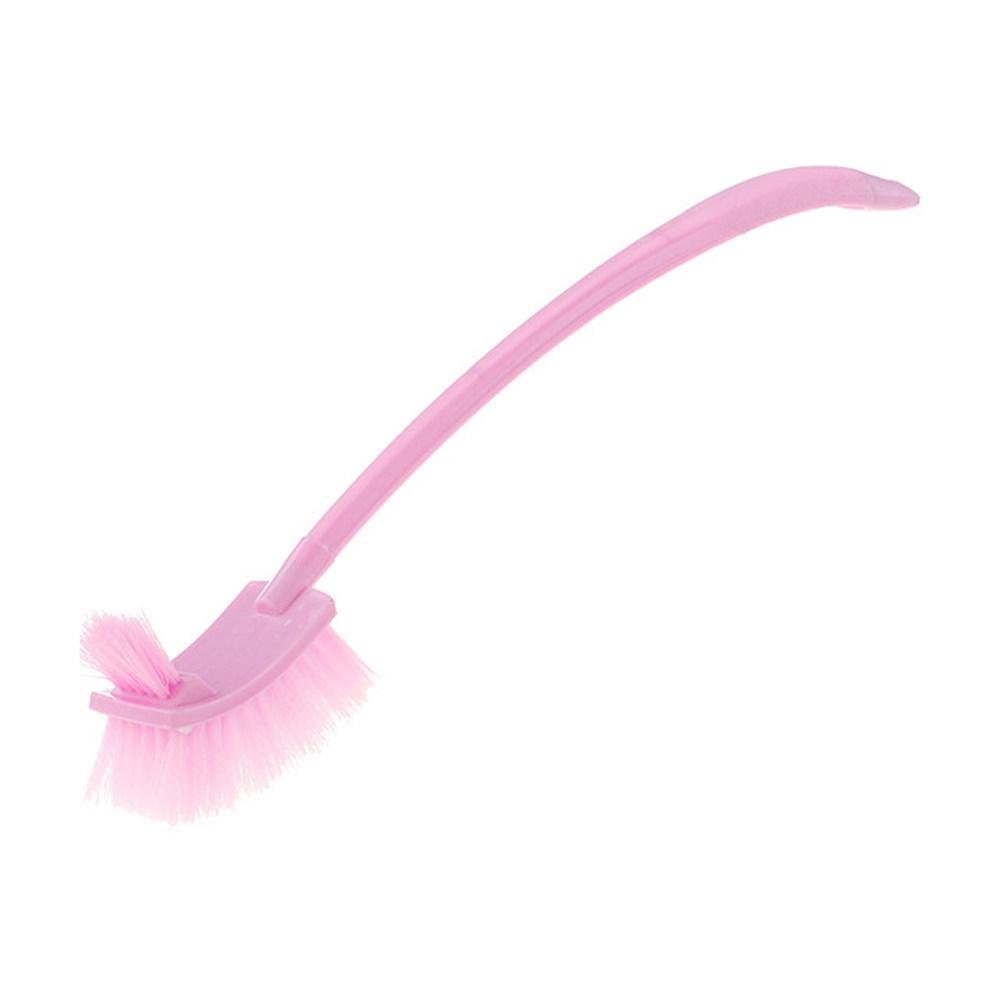 Toilet Brush Cleaning Brush Plastic Portable Long Handle Green Hanging Hole Bathroom Toilet Bowl Scrub Strong