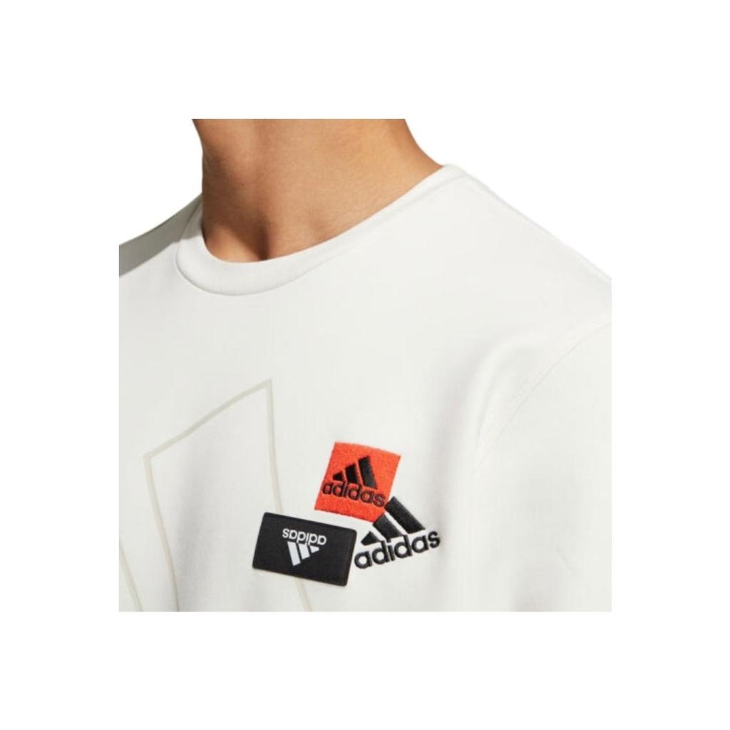 Adidas Mh Bp3 Crew Logo Sweatshirt Men Tops White HP1432