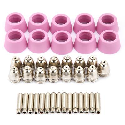 40pcset AG60 SG55 Plasma Cutter Cutting Torch Consumables Electrode Nozzles Cups Kit