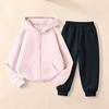Unisex Kids Hoodie and Sweatpants Set, Casual Athletic Tracksuit for Boys Girls