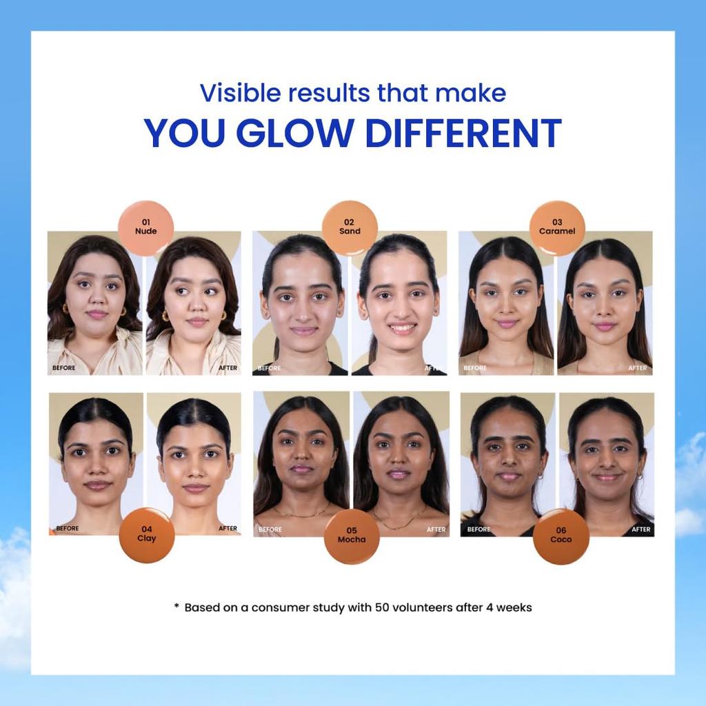 Foxtale SPF 50 Tinted Sunscreen PA++++ - Caramel | Niacinamide & Vitamin E |UVA/UVB Protection+BB Cream+Foundation in 1| Blurs Pores, Evens Tone,