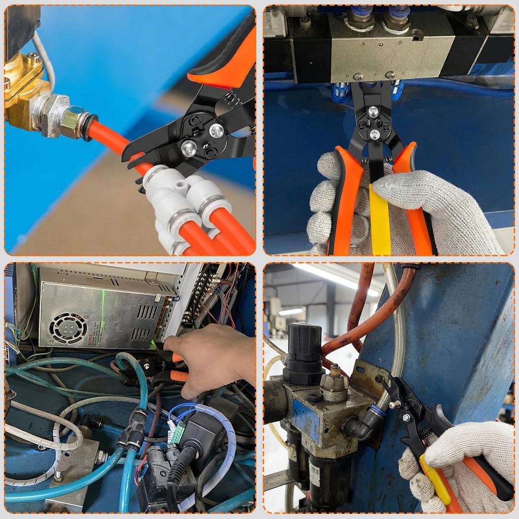 Pneumatic Disconnect Tool Set Quick Air Hose Disconnect Pliers Push To Connect Fittings Removal Tool Portable Industrial Hand Tool For Pipeline Daily 
