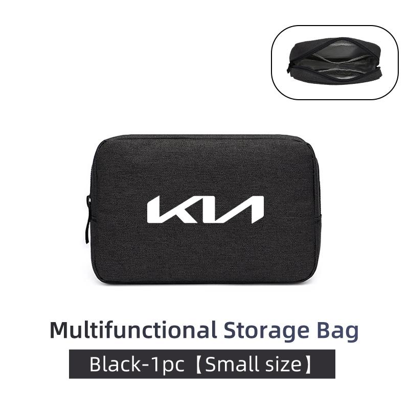 UJWG9 Oxford Cloth Car Styling Digital Storage Bag Portable USB Data Cable Storage Case For KIA K5 K2 Optima Soul Spectra Niro Cadenza