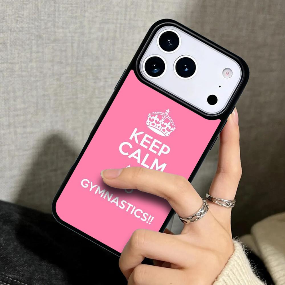 Capa Case for iPhone 17 Air 16 Pro Max 15 Plus 11 13 Mini 14 12 Back Phone Cover Love Gymnastics