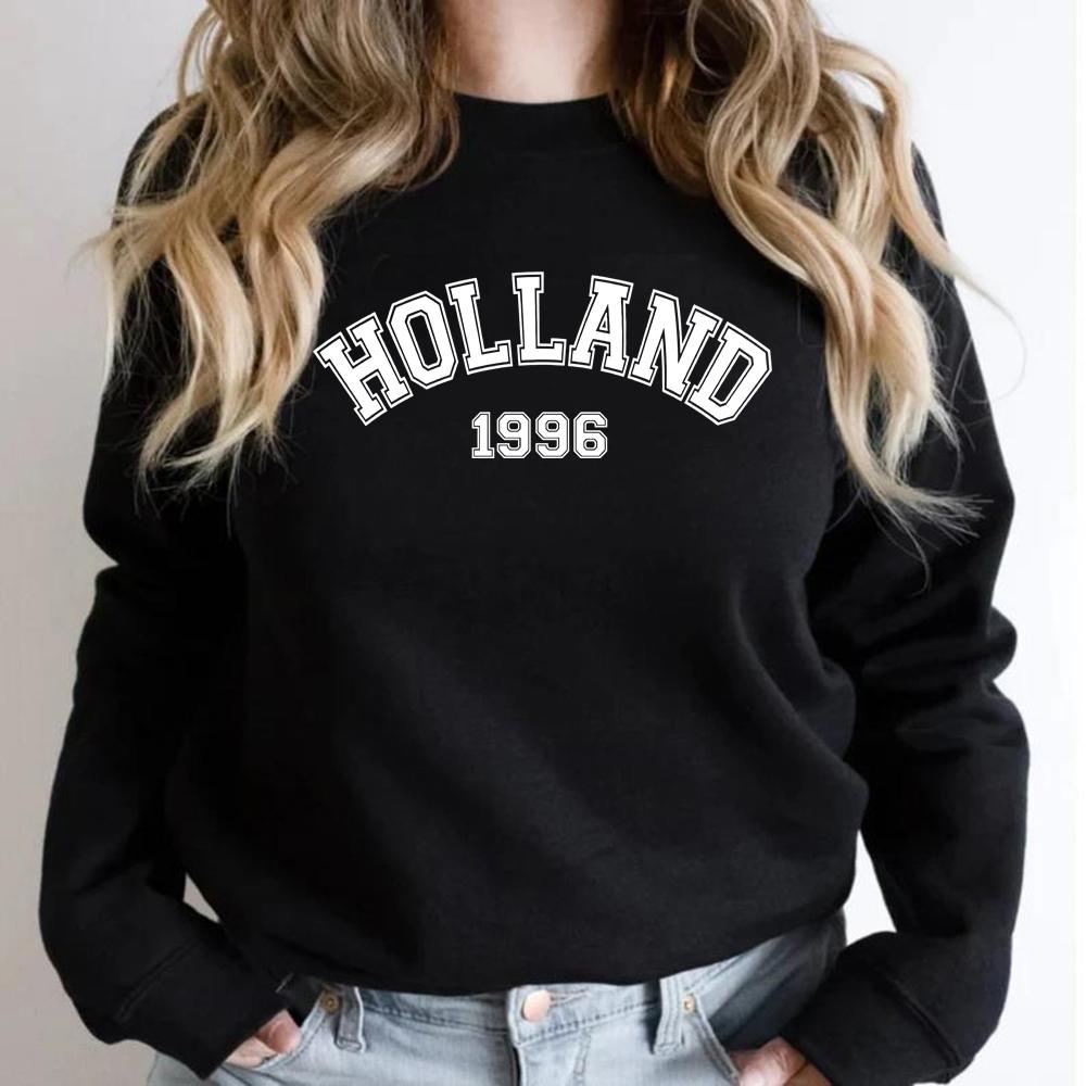 Tom Holland 1996 Unisex Crewneck Sweatshirt Damen Herren Grafik Hoodies Streetwear Übergroße Sweatshirts Weiblich Casual Top Hoodie