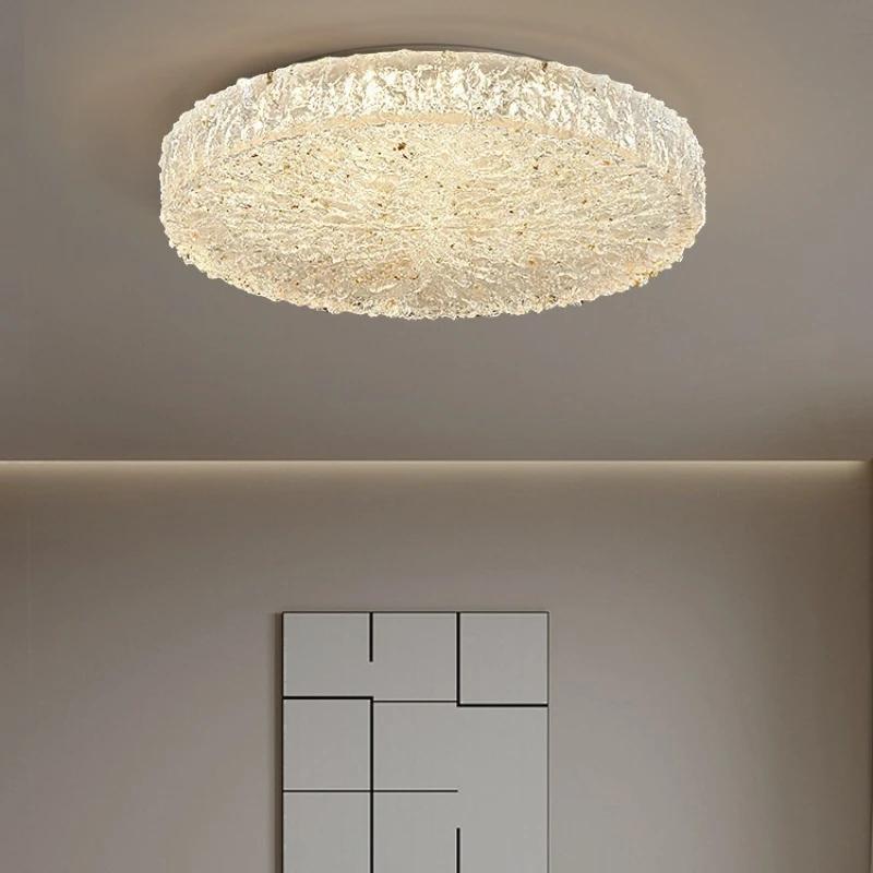 2026 new Italian resin ceiling light Nordic gold luxury bedroom light dining room decoration 40cm 50cm circular ceiling light