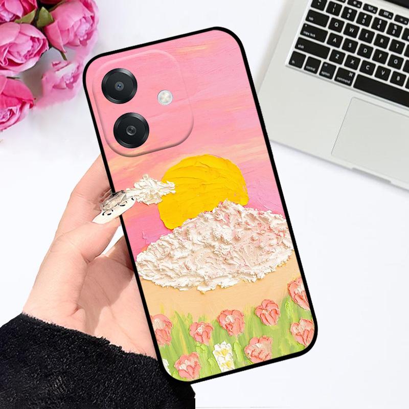 Cases For Oppo A40 4G Fundas A40m Soft TPU Silicone Matte Shockproof Phone Cover For OPPO A3x 4G 5G Bumper Phone Bags A20 Capa