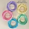 [Wrapping Factory] Large Set of 100 Hair Ties, No Knots, No Metal Fittings, Handmade Hair Accessories (100 Colors) (Pastel Colors)