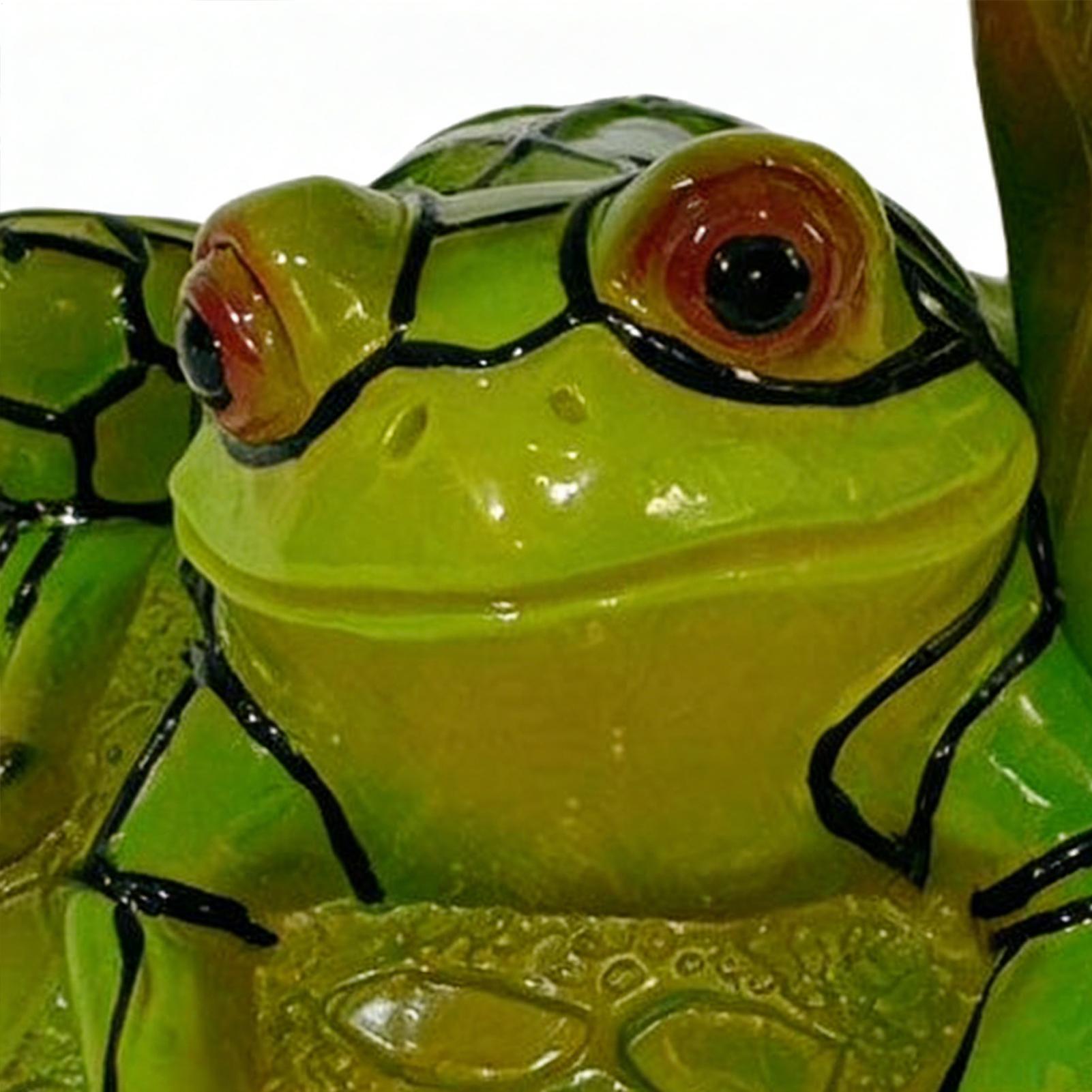 

Frog & Flower Mushroom Stained Lamp Rural Garden Frog LED Reading Light Frog Colorful Glass Desk Lamp Bedroom Table Lamp CN