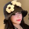 Handmade Crochet Flower Knitted Hat Hollow Out Bowknot Beanies Hat Casual Flower Weave Cap  Outdoor