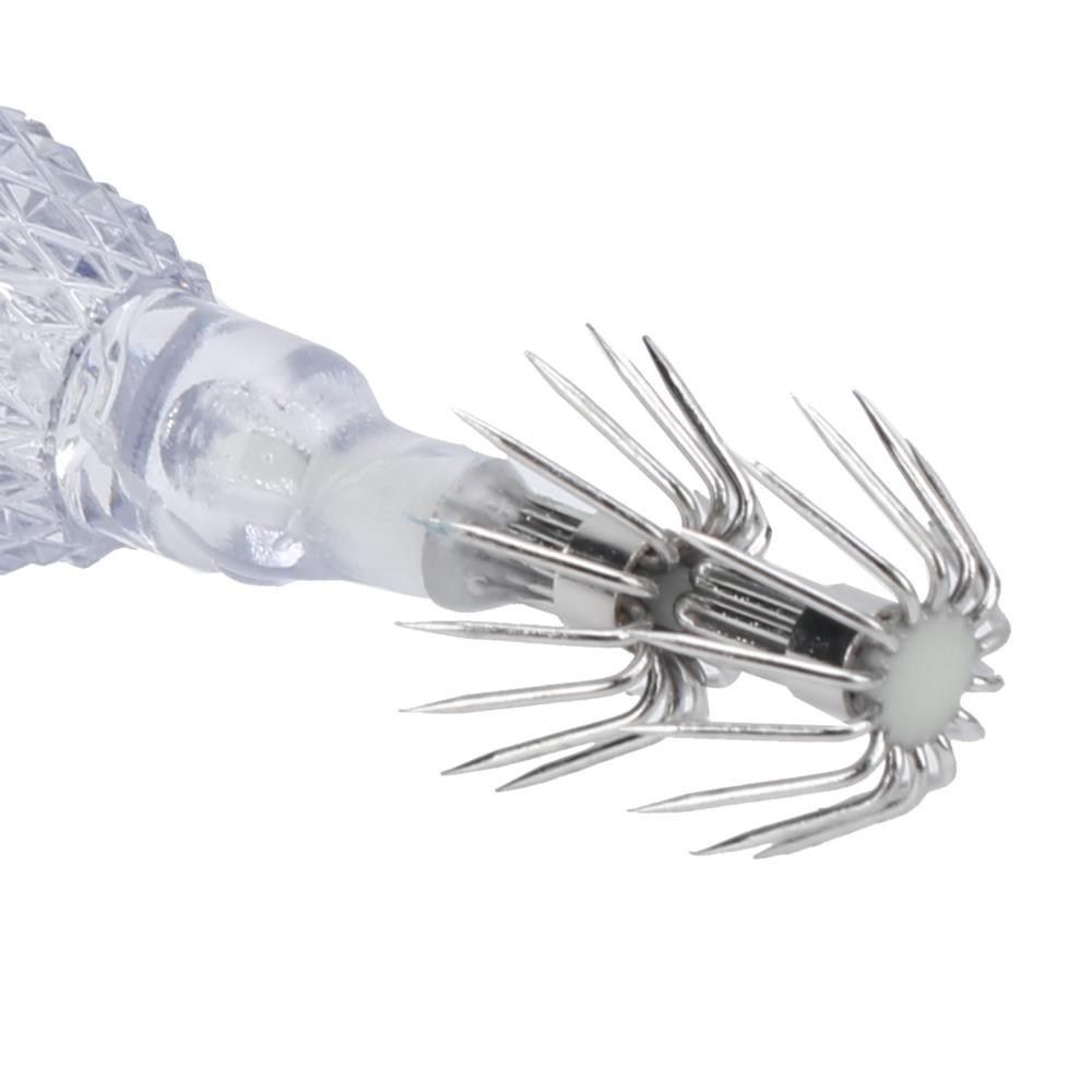 5 Stück LED Tintenfischköderlicht mit Haken Schirmhakenlicht Angelköderlicht Süßwasserfischerei