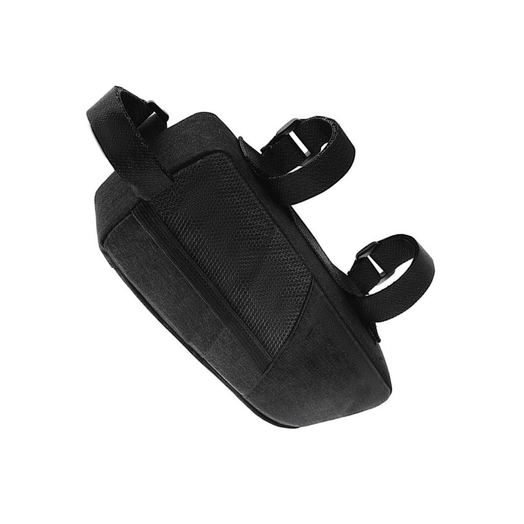 Top Tube Bike Bag Streamlined Design with Triple Hook and Fasteners Side Mesh Pockets Cycling Storage for Mountain Road Bikes