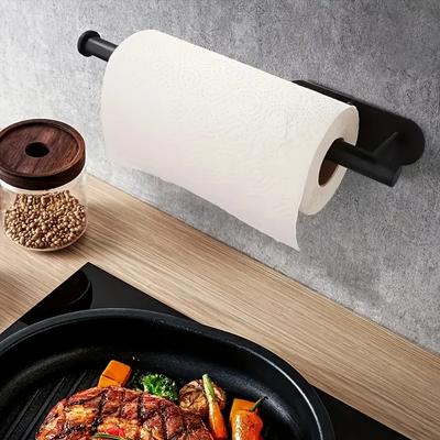 Self Adhesive Toilet Paper Holder No Punching Bathroom Kitchen Paper Roll Towel Organizer Waterproof Wall Mount  Easy Install
