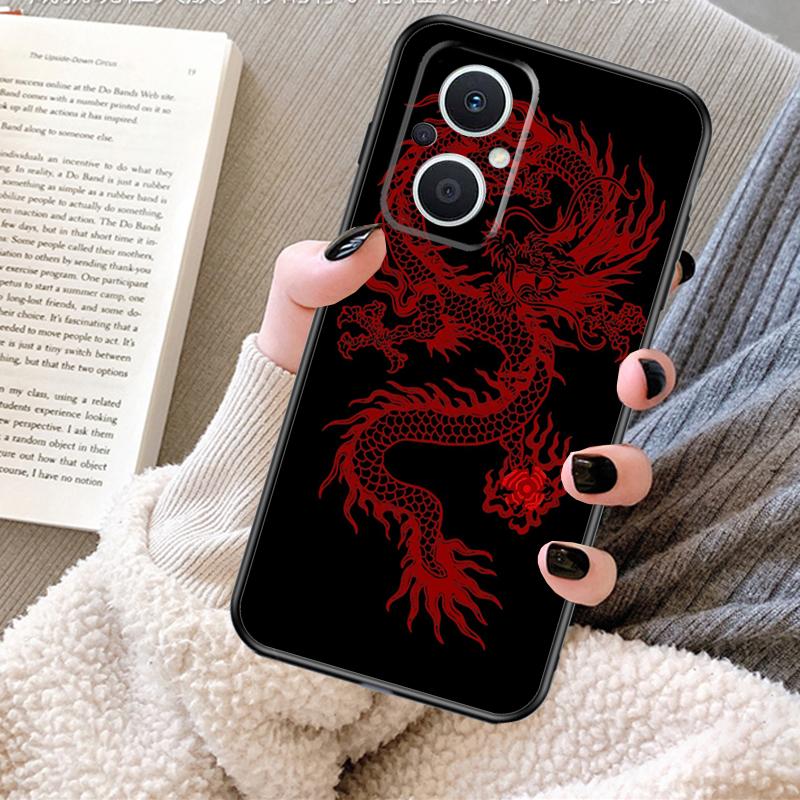 Chinese Dragon Case For OPPO Reno 13F 13 12 F 11 8T 7 8 10 Pro OPPO Find X8 X6 Pro X3 X5 Lite Cover Fundas OPPO Find X5 Lite