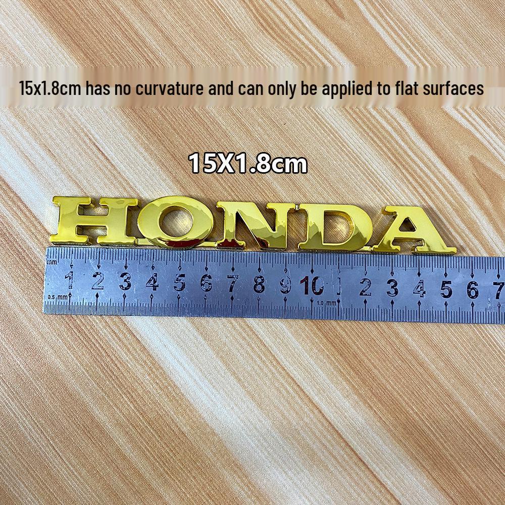 Autocollant Métal Logo Gravé au Laser Réservoir de Carburant Moto Honda