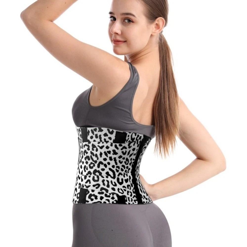 Leopard Print Waist Trainer Compressed Slimming Shapewear Simple Postpartum Body Shaper  Fitness