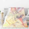 Custom Anime Animation Otori Emu Blanket Warm Fleece Soft Flannel Throw Blankets For Bed Sofa Car Autumn