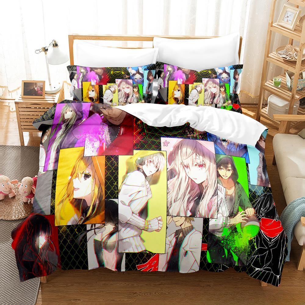 Fashion 3d Print Anime Kagerou Project Bedding Set Single Twin Full Queen King Size Bed Set Adult Kid Bedroom Duvet Cover Sets
