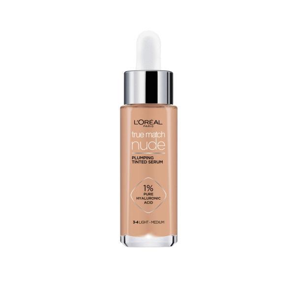 L'Oreal Paris True Match Nude Serum Foundation - Light to Medium, 30ml Radiant Glow