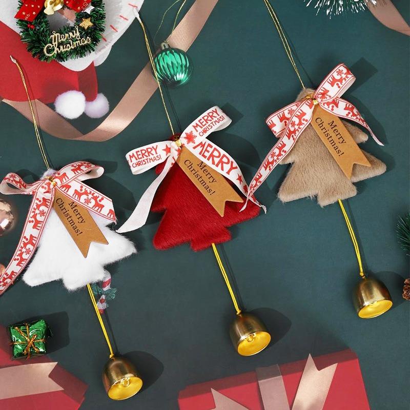 Red Christmas Tree Hanging Ornaments Hanging Bells Christmas Decorations Hanging Ornaments Christmas Car Hanging Couples Gifts