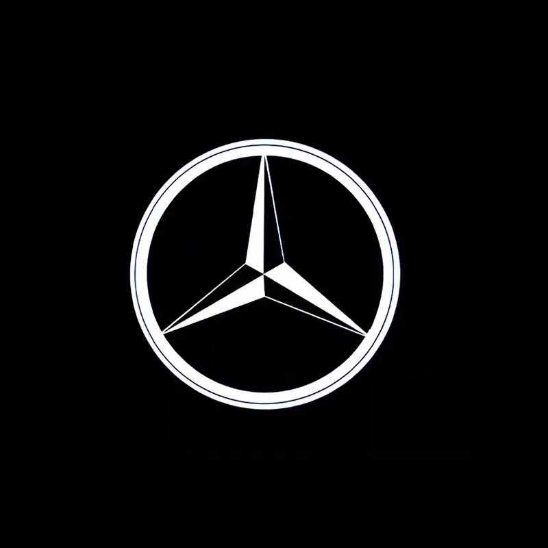 2/4ks LED světlo pro přivítání na dveřích auta Projektor loga Pro Mercedes Benz W212 W205 AMG ML W166 W176 W177 W213 W246 GLB GLC GLA GLS GLE
