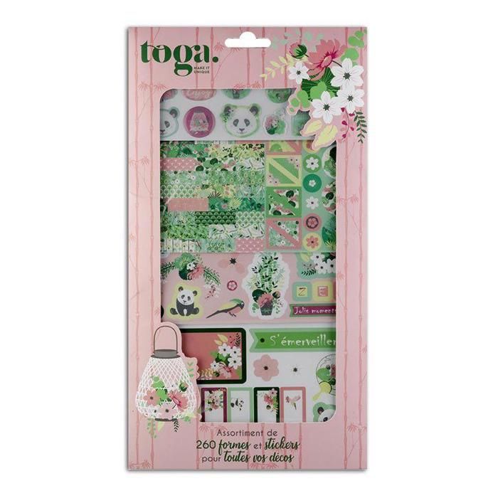 Kit de scrapbooking - Toga - Kyoto - 260 pcs - Multicolore - Mixte - Adulte
