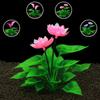 Horseshoe Craft Fake Aquatic Plants Aquarium Fish Ficus Lotus Silk Flower Gift Simulation Plastic Tank Decoration