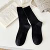 Female Spring and Autumn Solid Color Lace In The Tube Pile Pile Cotton Socks