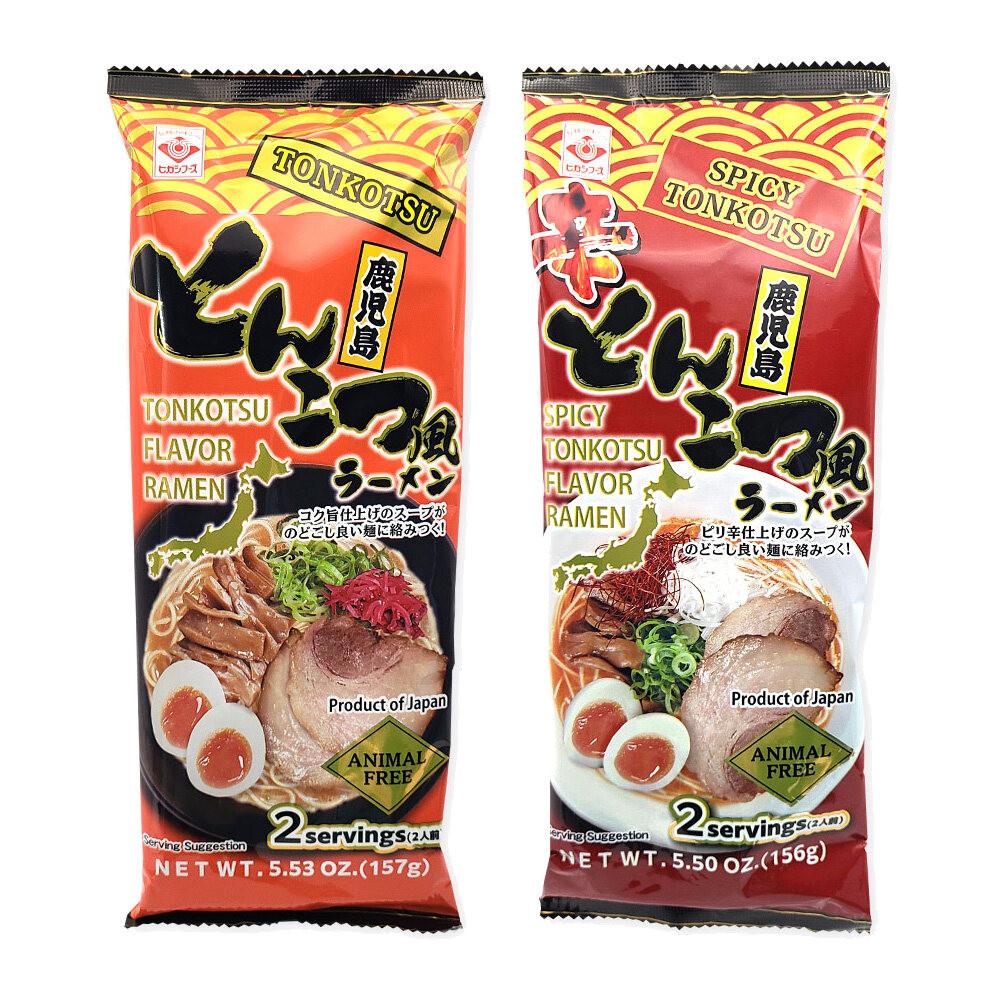 Higashimaru Рамен Тонкоцу без животных / Острый Тонкоцу Рамен Кагосима 2 порции Tonkotsu