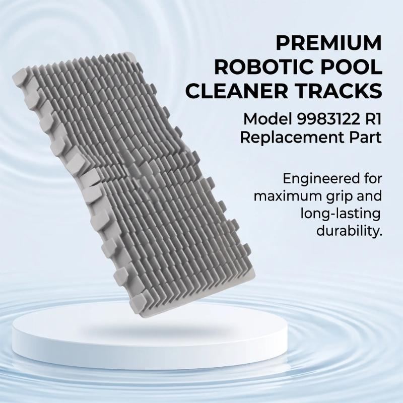 Pool Cleaner Front Brush Assembly for Robotic Cleaner Service, Gray Replacement Component for Drive and Cleaning Part Number 9983122 Reference