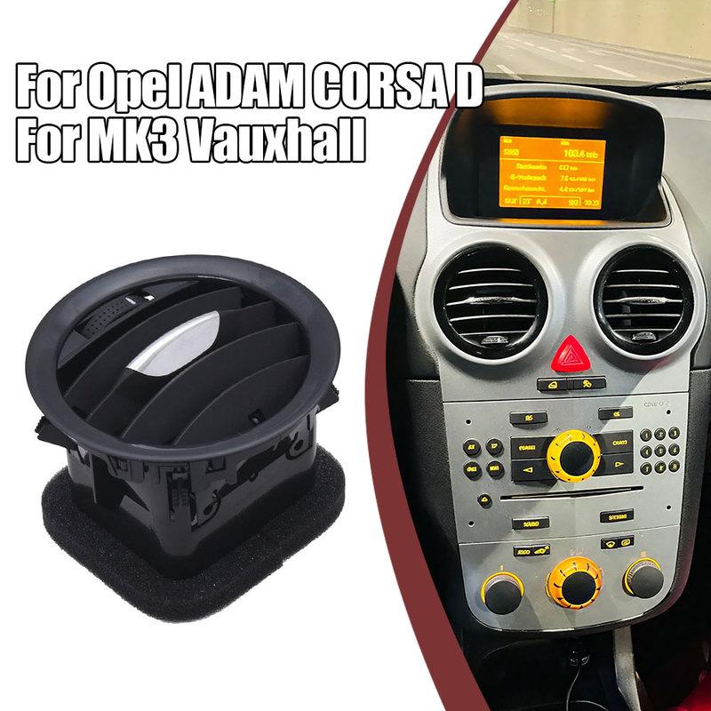 Vyměnitelný kryt výdechu vzduchu do auta Mřížka vnitřní zásuvky Kryt větracího otvoru klimatizace pro Opel ADAM CORSA D MK3 Vauxhall 2201099 13417363