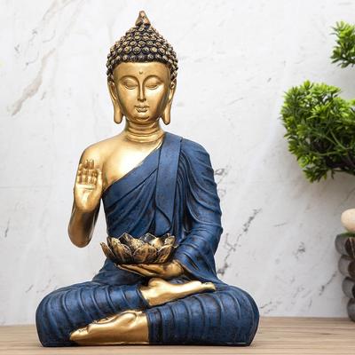Neue sitzende Buddha-Statue, Prunkstücke für Wohnzimmer und Geschenke