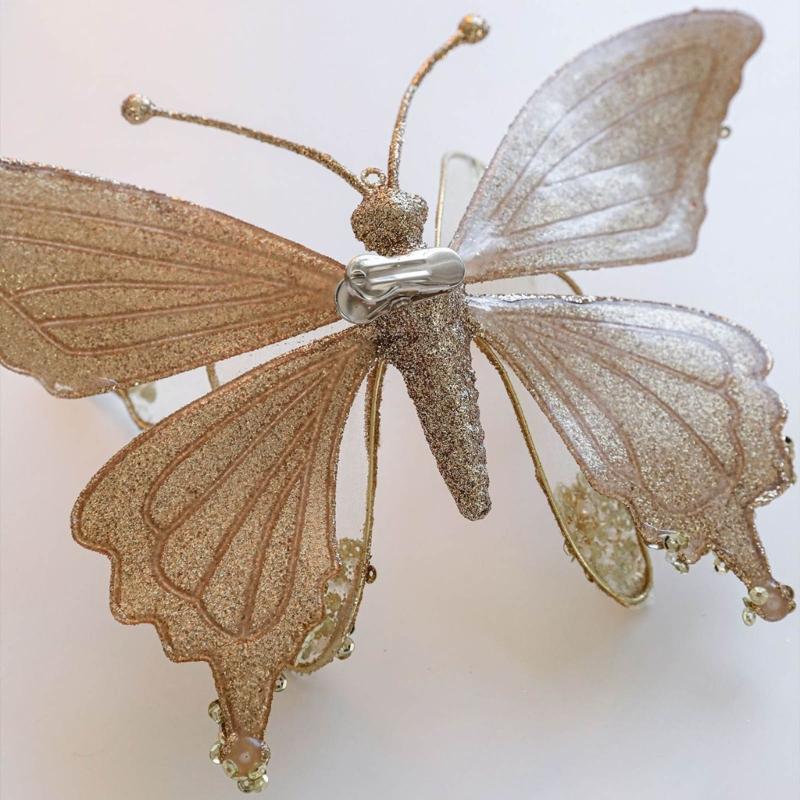 Lightweight Plastic Butterfly And Dragonflies Christmas Decorations For Indoor Outdoor Holiday Homes Party Accessories