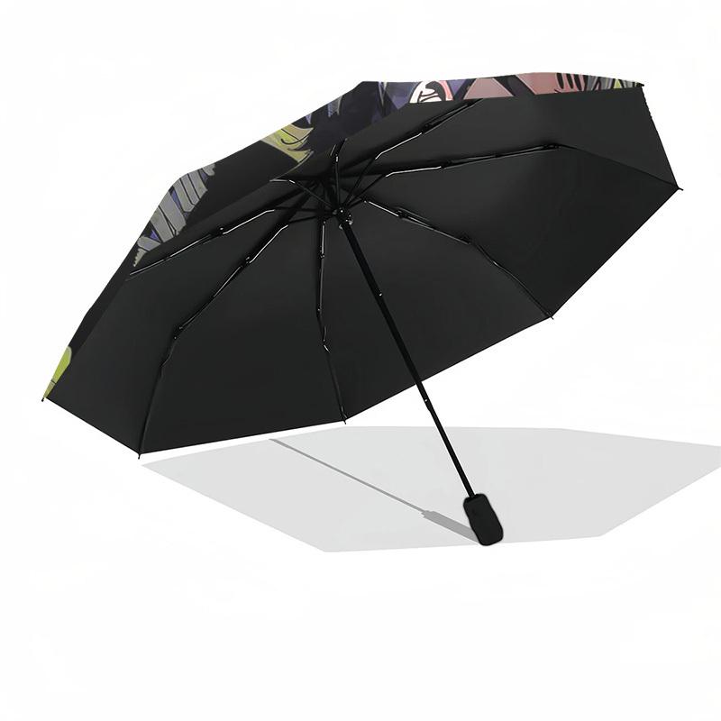 1pc Outdoor Umbrella with Anime Character Design - Automatic Opening/Closing, Portable 3-Fold Design, 8-Rib Iron Frame - Perfect Gift for Fans, Travel