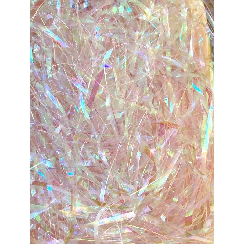 Iridescent Raffia Filler Gift Box Packaging, Valentine's Day, Easter Plastic Raffia Filler Silk Birthday Gift Box Favor Bag Decor Filler Valentine Day