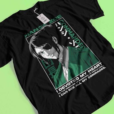 Attack On Titan Shirt Eren Mikasa Tshirt Levi T-Shirt AOT Erwin Hange Armin Tee