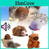 Realistic Plush Cat Toy With Sound Effects Featuring Birds Hedgehogs And Capybaras