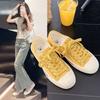 Summer New Fashion Canvas Shoes Lace-up Casual Outdoor Board Shoes Korean Version of Fashion Women's Single Shoes