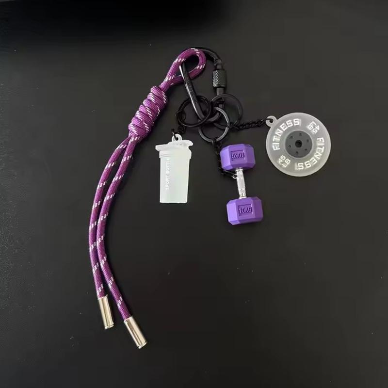 

Dopamine Fitness Series Pendant D-shaped Buckle Detachable Barbell Plates Key Chain Creative Barbell Plates