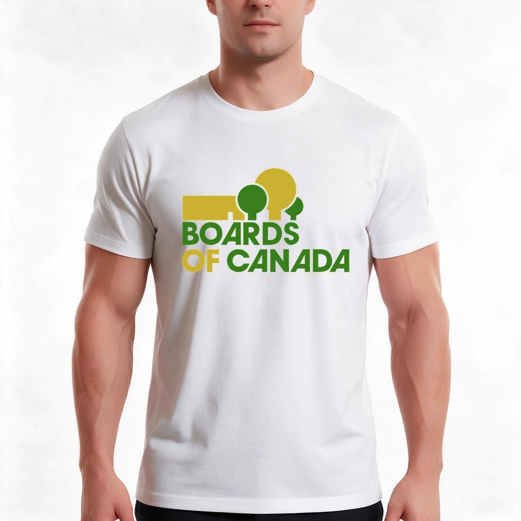 Boards Of Canada Tshirt Summer Casual Cotton Tee Oversized Streetwear Tops Vintage Graphic Print Loose Fit Short Sleeve