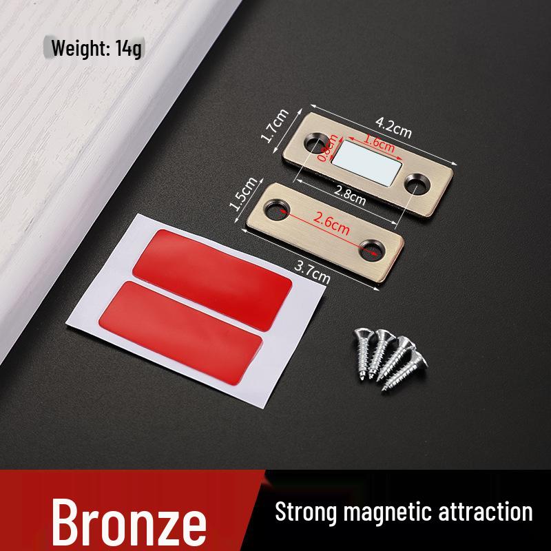 Stainless Steel Magnetic Cabinet & Door Catch - Invisible Punch-Free Closer