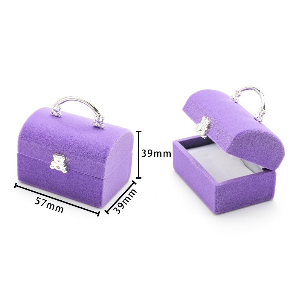 Lovely Design Jewelry Box Velvet Material Jewelry Storage Case Display Display Holder  Gift Giving