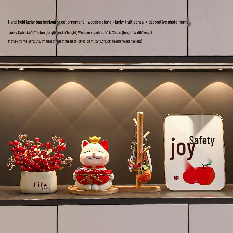 Cat Figurine - Perfect for Home Entry, Living Room, Wine Cabinet, or Shoe Cabinet Decoration; Ideal Housewarming Gift
